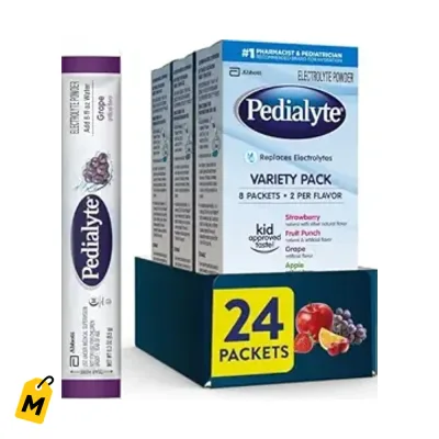 Pedialyte Sobres de Electrolitos Variados Pa Hidratarte Donde Sea