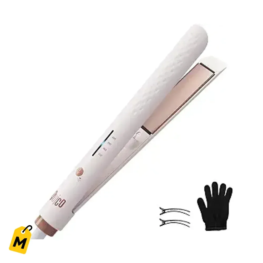 Plancha QUICO Rosada - Liso Rapido, Viajera, Ion Ceramico, Doble Voltaje