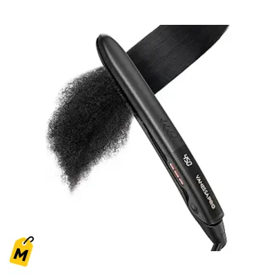 Plancha Vanessa Pro Titanio Argan Keratina - Liso o rizos de salon en una pasada