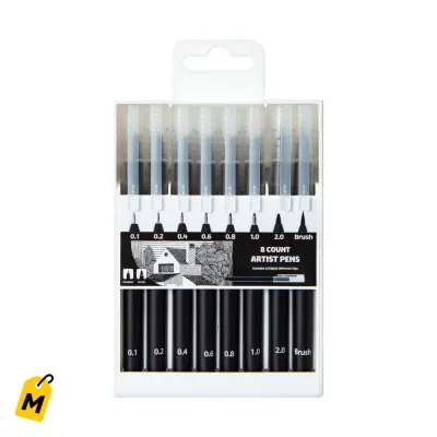 Plumas de Artista 8 Pcs Calidad Pa Tus Obras