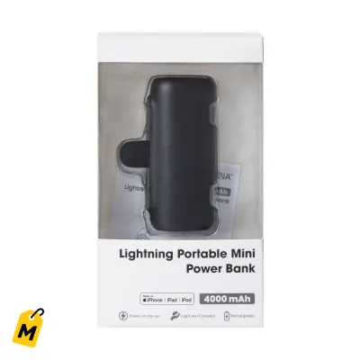 Power Bank Mini Ezena 4000mAh Carga Rapida Pa Tu iPhone