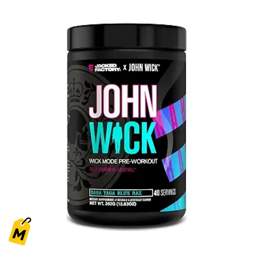 Pre Entreno Wick Mode Jacked Factory x John Wick - Energia Brutal, Enfoque y Voluntad - 40