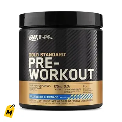 Pre-Workout Gold Standard ON - Energia, Enfoque y Defensas - Limonada Arandano