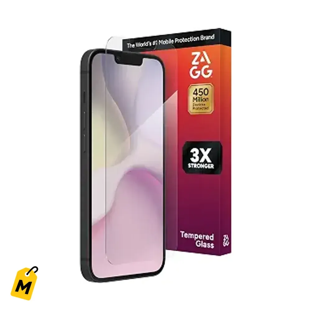 Protector de Pantalla ZAGG Glass+ para iPhone 13 y 13 Pro - Anti-rayas, Anti-golpes, Facil
