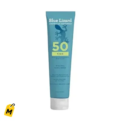 Protector Solar Blue Lizard Mineral SPF 50 Pa Ninos Resistente Agua