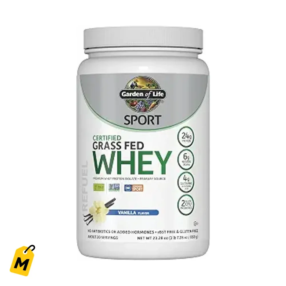 Proteina Garden of Life SPORT Suero Vaca Vainilla 20 Servicios Pa Tu Recuperacion