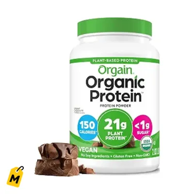 Proteina Orgain Organica Vegana Chocolate Cremoso - 21g Proteina, Fibra, Sin Azucar