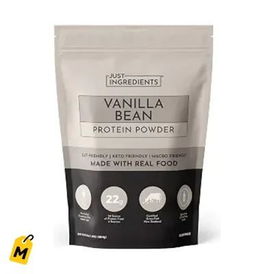 Proteina Vainilla JUST INGREDIENTS - Suero Pastoreo - 20 Servs | 22g, Colageno, Chia, Sin 