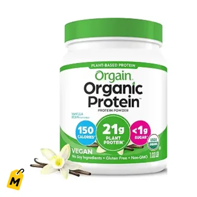 Proteina Vegana Orgain Vainilla 21g - 1.02 lb para tu energia