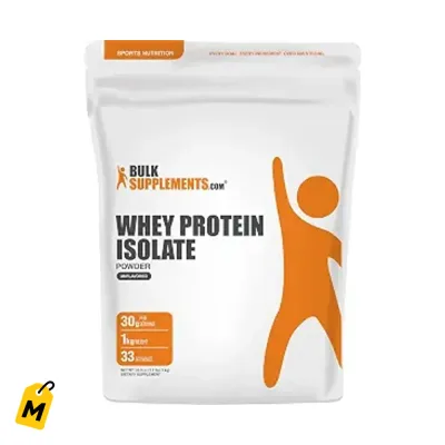 Proteina Whey Aislada 1kg Sin Sabor - Pura, 30g por Servicio, Sin Gluten