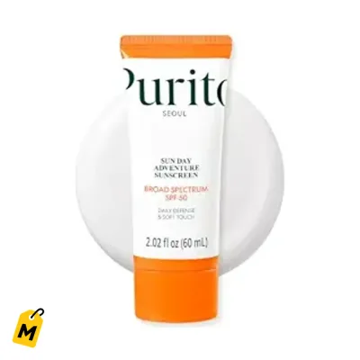 PURITO Protector Solar Coreano SPF 50 | Ligero, Sin Rastro Blanco y Fresco