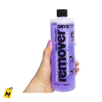 Quitaesmalte Onyx Profesional Lavanda 16oz - Manos Suaves y Lindas