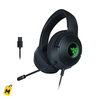 Razer Kraken V3 X Audifonos Gaming USB: Ligeros, Sonido 7.1, Microfono Nitido, RGB Chulo