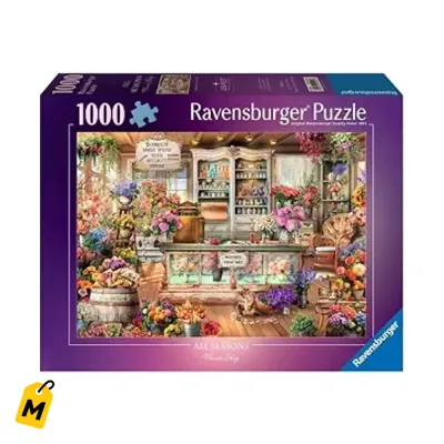Rompecabezas Ravensburger Tienda Flores 1000 Piezas Pa Gozar