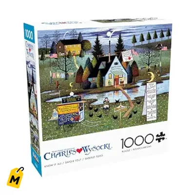 Rompecabezas Charles Wysocki El Sabichoso 1000 Piezas pa Adultos
