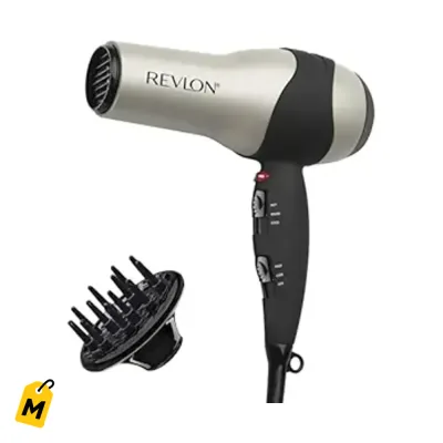 Secador REVLON Turbo 1875W: Brillo Maximo, Secado Rapido, Anti Frizz, Ceramica 3X