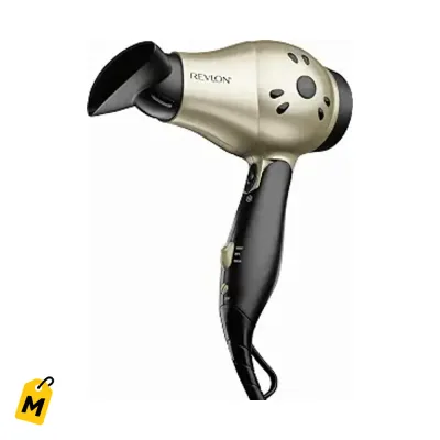 REVLON Blower 1875W Plegable Pa Viajar | Menos Frizz, Mas Brillo, 2 Niveles Calor