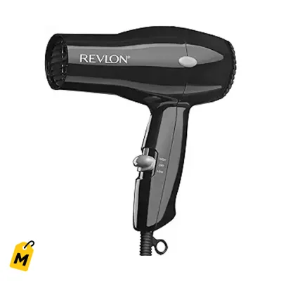 Revlon Secador de Pelo Compacto 1875W | Ligero, perfecto pa la calle, Negro