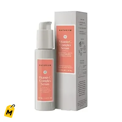 Serum Naturium Vitamina C - Piel Firme y Radiante, Adios Lineas y Arrugas