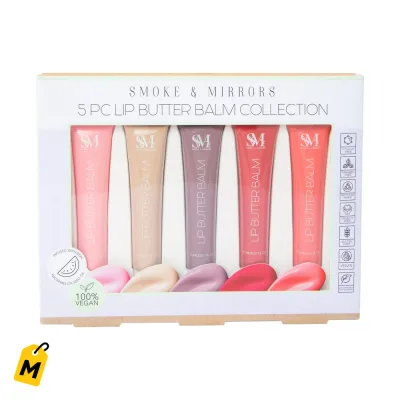Set 5 Balsamos Labiales Smoke & Mirrors Hidratacion Profunda con Sandia
