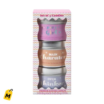 Set de 3 Velas Aromaticas Premium Pa Ambientar Tu Espacio