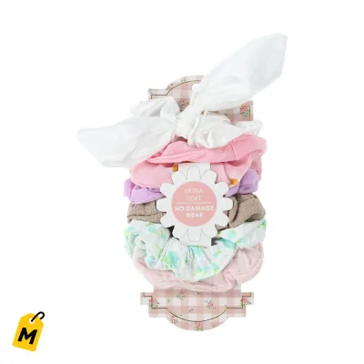 Set de 7 Colitas Scrunchies Pa Tu Pelo Siempre a la Moda y Chulo