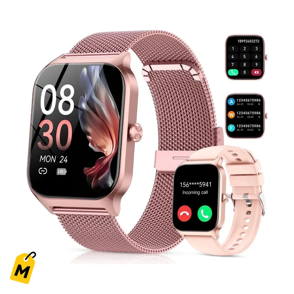 Smartwatch 1.85 pulg pa Android y iPhone con llamadas y 120+ modos de deporte