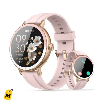 Smartwatch Mujer Llamadas Bluetooth Pantalla HD 100+ Deportes