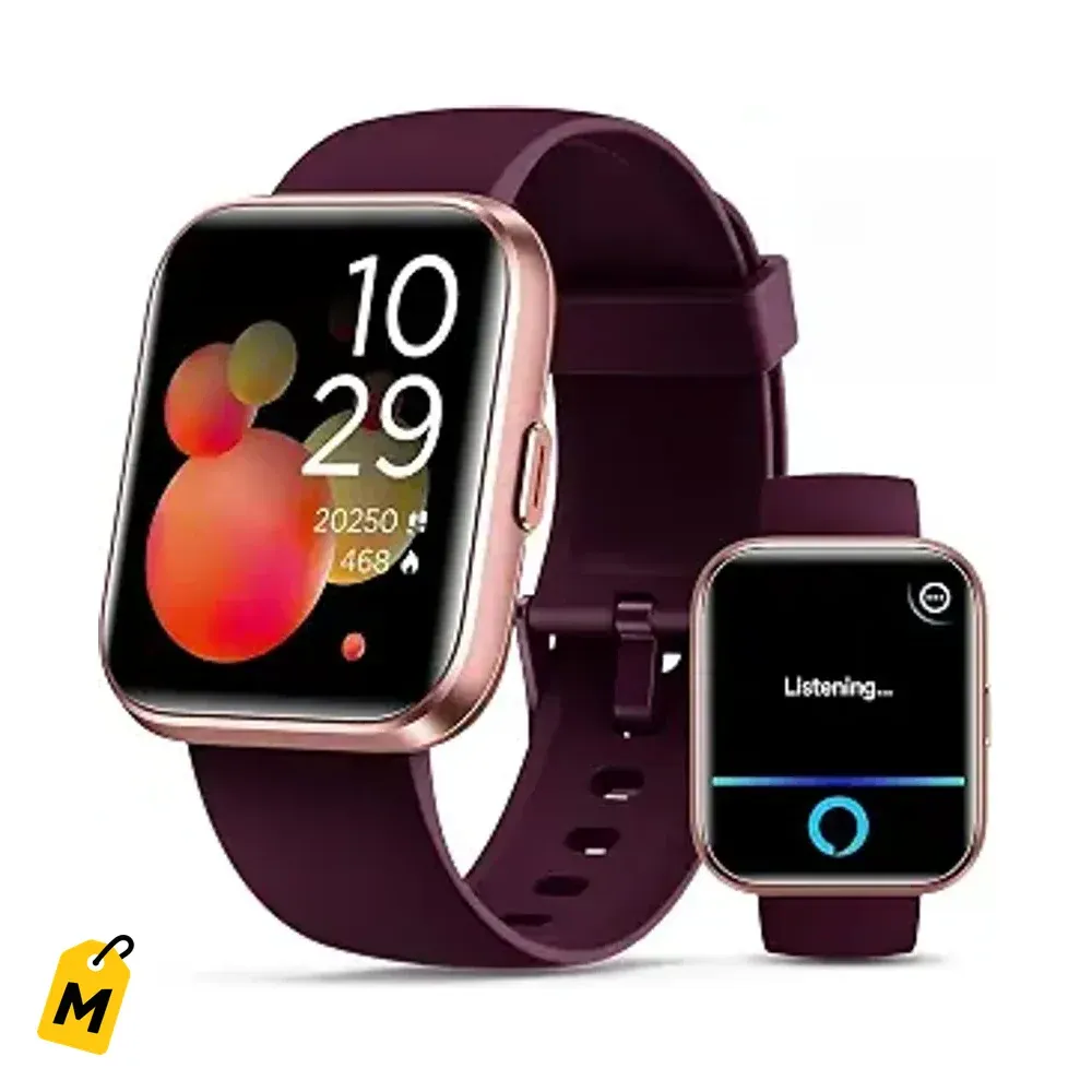 Smartwatch Quican pa mujer y hombre con Alexa, llamadas, notificaciones y salud.