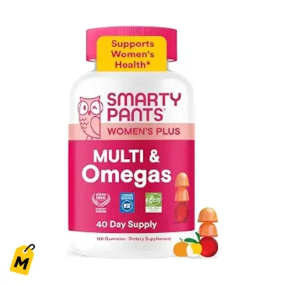 SmartyPants Gomitas Mujer Multivitaminas Omega 3 Vit D3 C B12 B6 A K Zinc