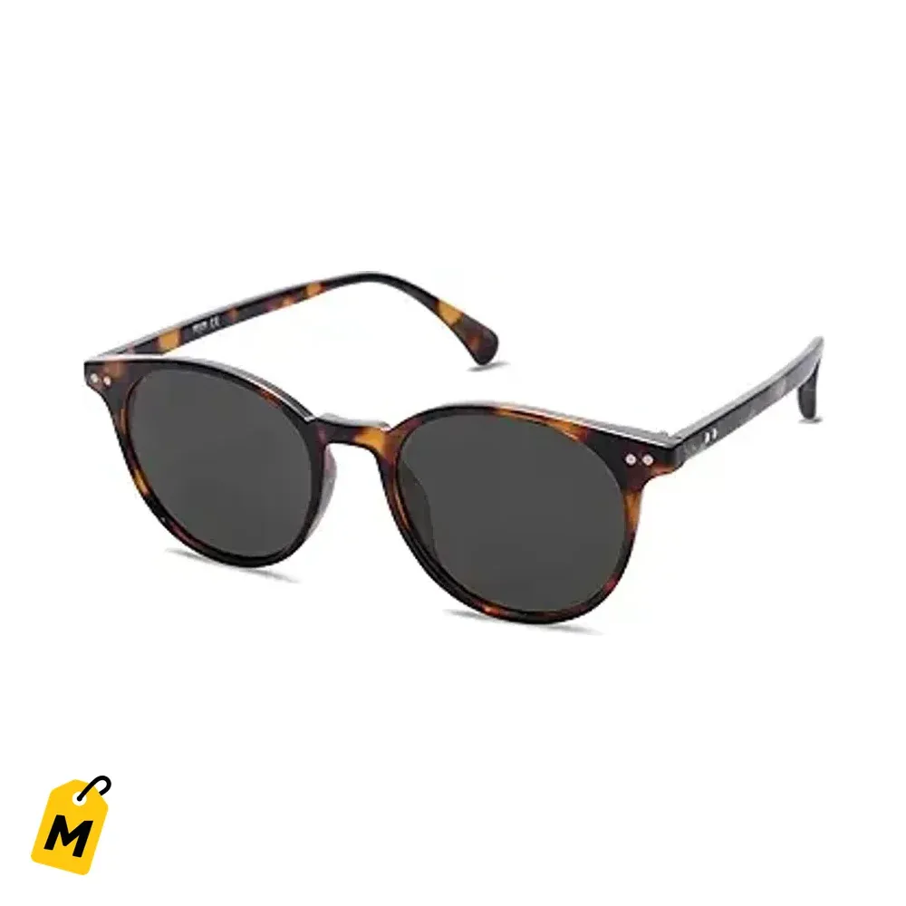 SOJOS Lentes de Sol Redondos Polarizados UV400 Estilo Vintage para Todos
