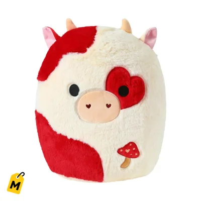 Squishmallows Vaca Corazon El Peluche Mas Suave y Bacano