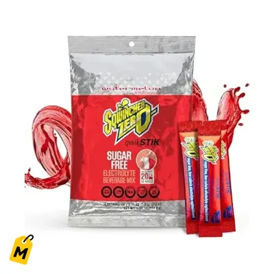 Sqwincher Zero Qwik Stik Sandia 50 Sobres | Hidratacion Sin Azucar Pa La Calle