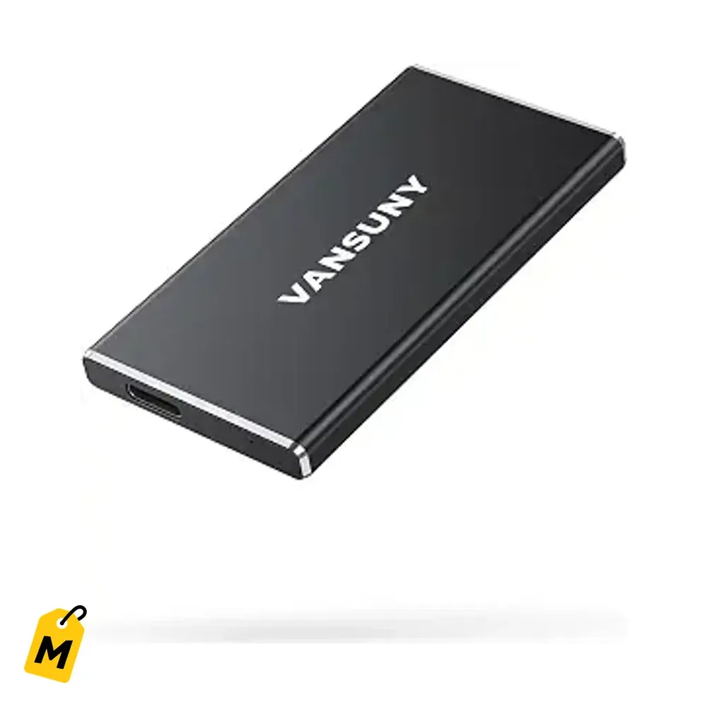 SSD Externo Portatil Vansuny 250GB USB C, super rapido a 430MB/s pa PC, laptop y celulares