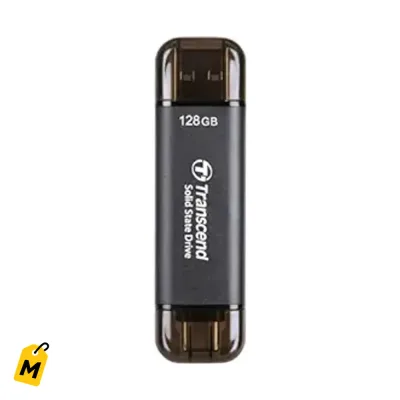 SSD Externo Transcend ESD310 128GB - 1050MB/s - USB Dual Tipo C y A pa to