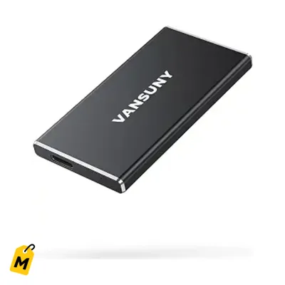 SSD Mini Vansuny 500GB Metal - Velocidad 450MB/s pa PC, laptop y cel