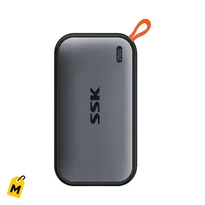 SSK SSD Portatil 250GB USB C Velocidad 1050MB/s Pa tu iPhone y PC