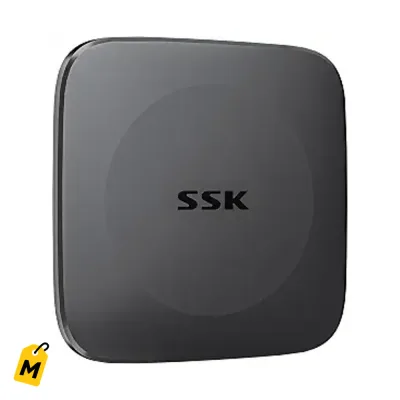 SSK SSD Externo 256GB 550MB/s Portatil USB C+A Pa iPhone Android Mac Xbox y Mas
