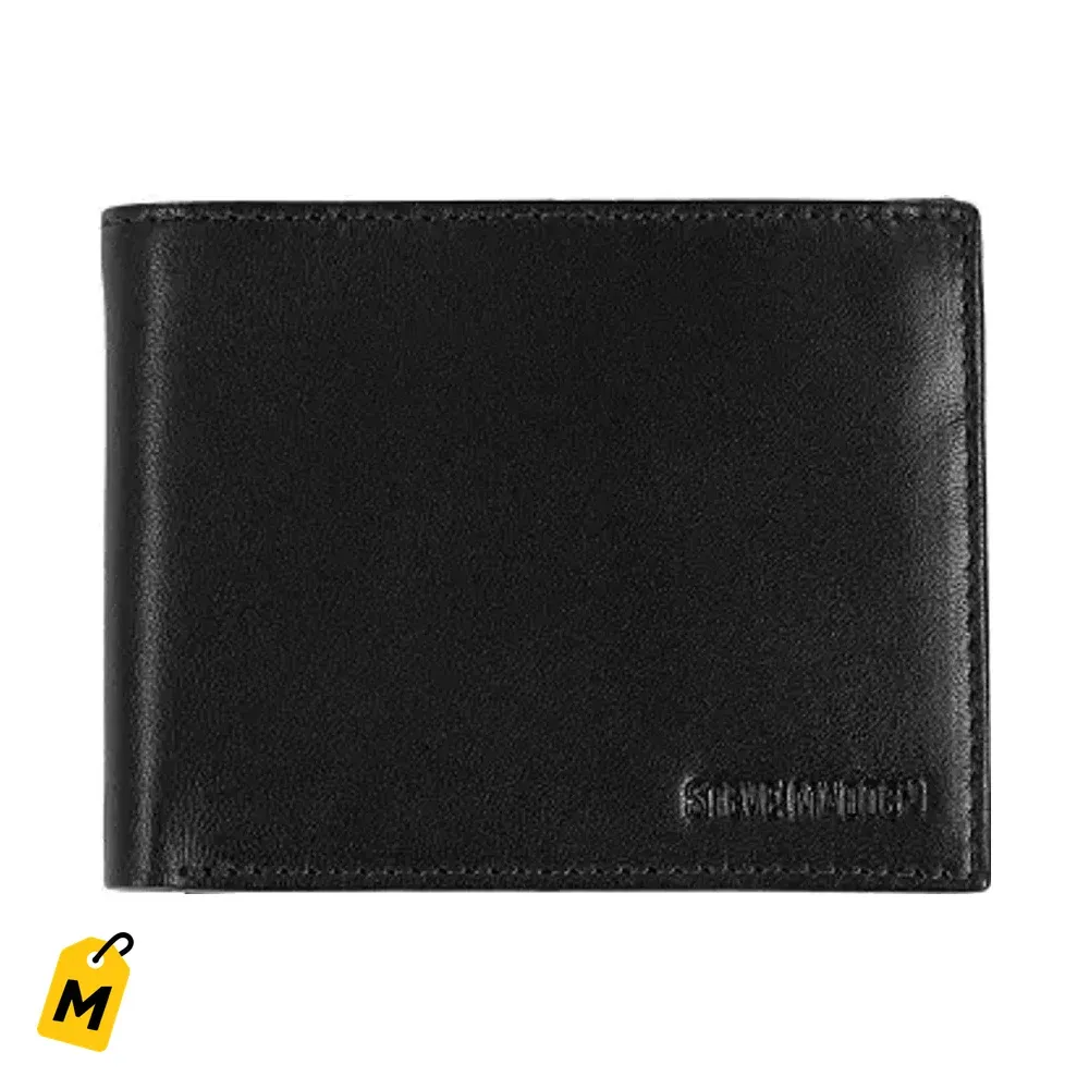 Steve Madden Cartera de Cuero Fina Pa Hombre con Bolsillos Extra