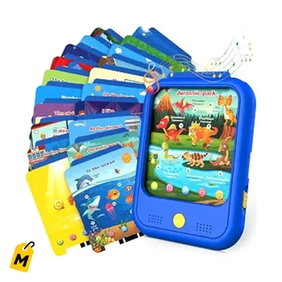 Tablet Educativa Qiaojoy Pa Ninos - Bilingue, 40 Temas, 100+ Juegos, Sin Pantalla