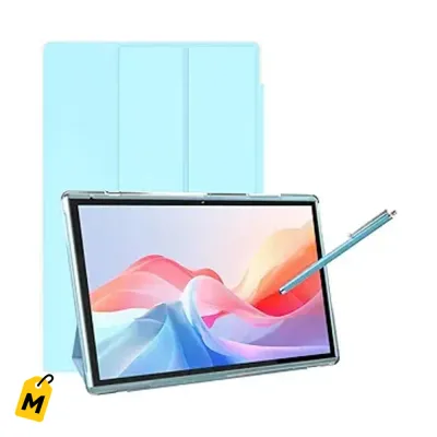 Tableta Android 15 de 10 pulg. Con estuche y lapiz. 8GB RAM, 32GB ROM, bateria larga.