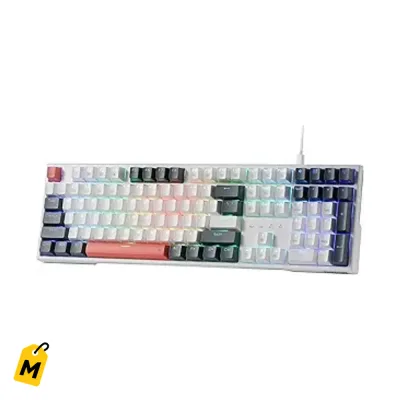 Redragon K668 Teclado Gamer RGB Hot-Swap Cableado - 4 Teclas Directas Extra