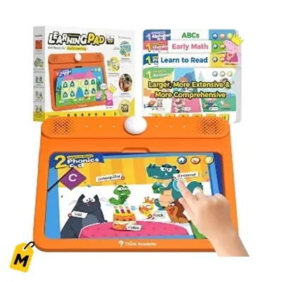 Think Academy Kit Educativo Tablet y Tarjetas Didacticas pa Ninos 3-5 Anos