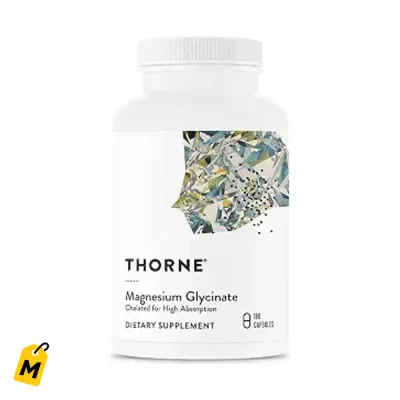 THORNE Magnesio Glicinato 180 Capsulas Pa Dormir Bien Relajar y Quitar el Estres