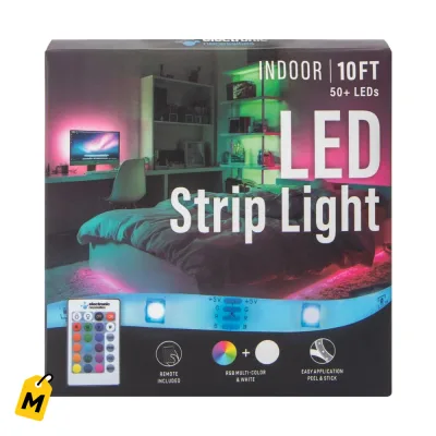 Tira de Luz LED Colores Vivos 10 Pies Dale un Toque a Tu Espacio