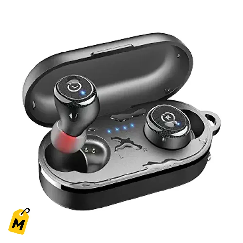 TOZO T10 Audifonos Inalambricos Bluetooth 5.3, EQ, Diseno Comodo, 55H Bateria, IPX8