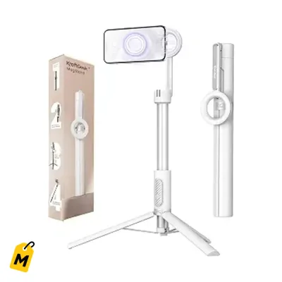 Tripode Magnetico KraftGeek 64pulg pa Celular - Selfie Stick Pro pa Videos y Fotos