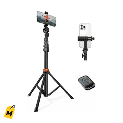 Tripode Vimose 66in para Celular con Control Remoto y Soporte Firme