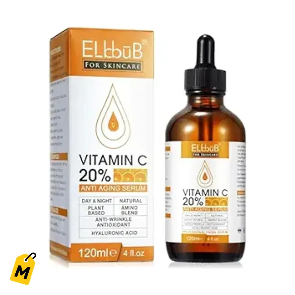 Tu Cara Joven y Nitida con Serum Vitamina C 20% - Hidrata y Borra Arrugas