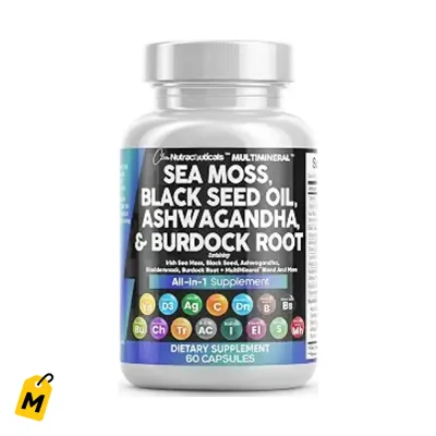 Tu combo power de Musgo Marino, Nigella, Curcuma, Vitaminas C y D3 pa tu salud
